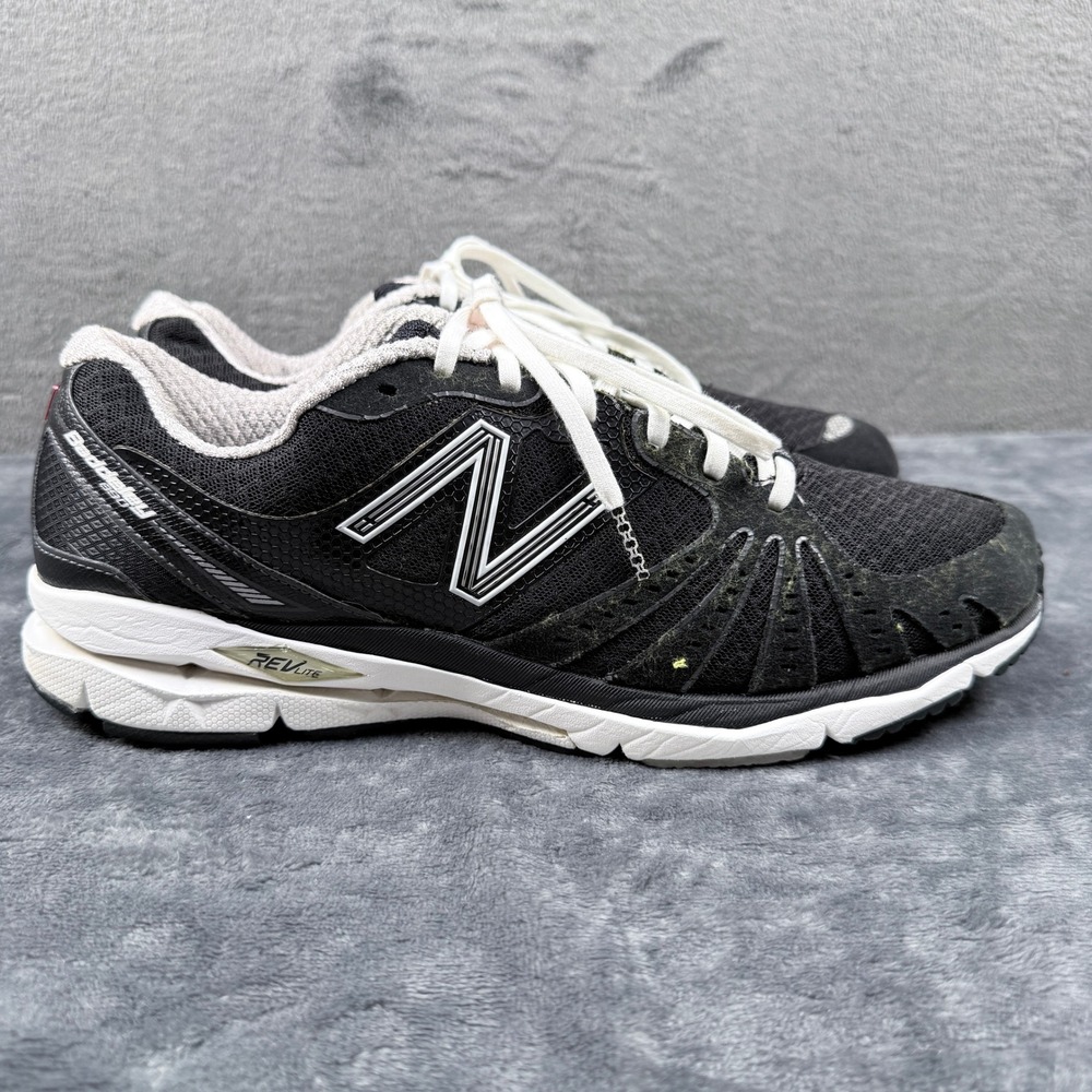 New Balance 890v3 Running Shoes Mens 10 REVlite Baddeley Black White Good